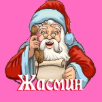 🎄 Поздравления с Новым Годом от Деда Мороза Жасмин 🎅
