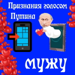 Признания в любви мужу голосом Путина
