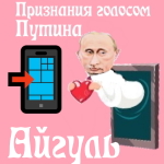Признания в любви Айгуль голосом Путина