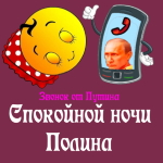 Пожелания спокойной ночи 🌜 Полине от Путина