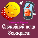 Пожелания спокойной ночи 🌜 Серафиме от Путина