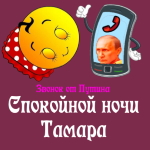 Пожелания спокойной ночи 🌜 Тамаре от Путина