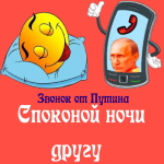 Пожелания спокойной ночи 🌜 от Путина другу