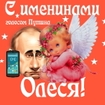 Поздравления с именинами Олесе голосом Путина