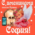 Поздравления с именинами Софии голосом Путина