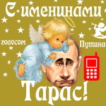 Поздравления с именинами Тарасу голосом Путина