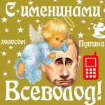 Поздравления с именинами Всеволоду голосом Путина